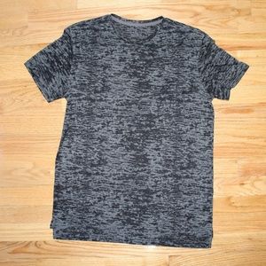All Saints Dark Grey Burnout Effect T-shirt
